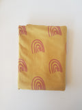 Mustard and rust Rainbows (Per 1/2 metre)