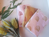 Mustard and rust Rainbows (Per 1/2 metre)