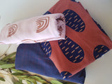 Pink and Rust Rainbows (Per 1/2 metre)