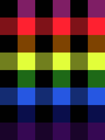 Rainbow Plaid(per 1/2 metre)