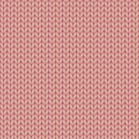 Pink Knit Purl (per 1/2 metre)