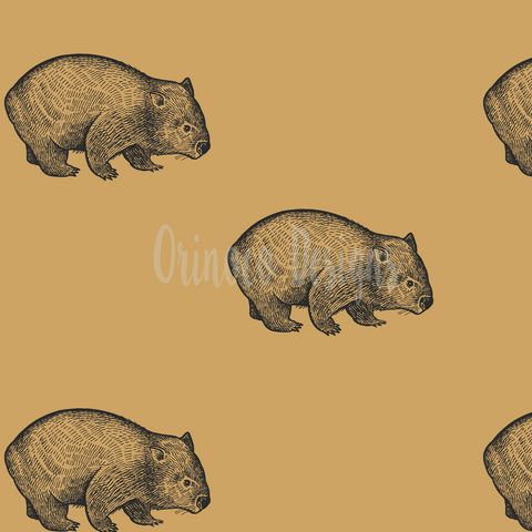 Mustard Wombat (Per 1/2 metre)